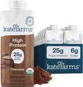 KATE FARMS Organic High Protein Chocolate Shake, 25g Protein, 12 Pack