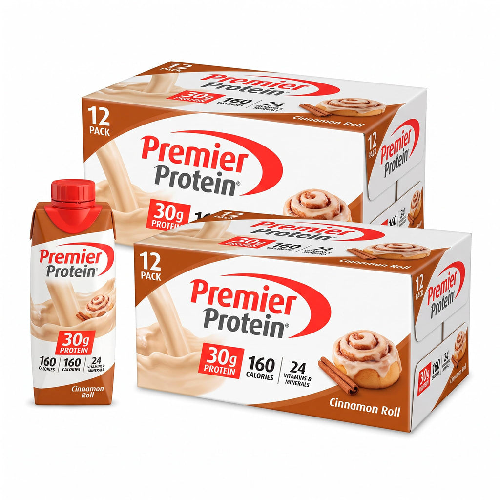 Premier Protein 30g High Protein Shake, Peaches & Cream, 12 Pack