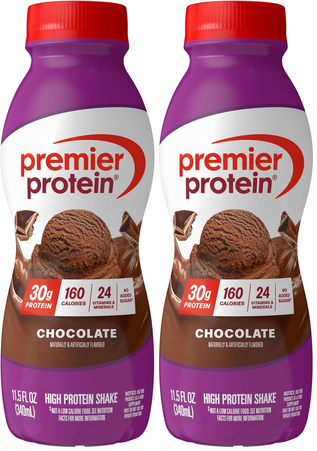 Premier Protein 30g High Protein Shake, Peaches & Cream, 12 Pack